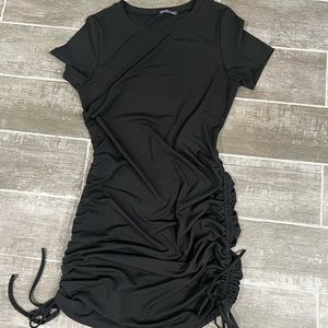 Side Rib-Knit Casual dress